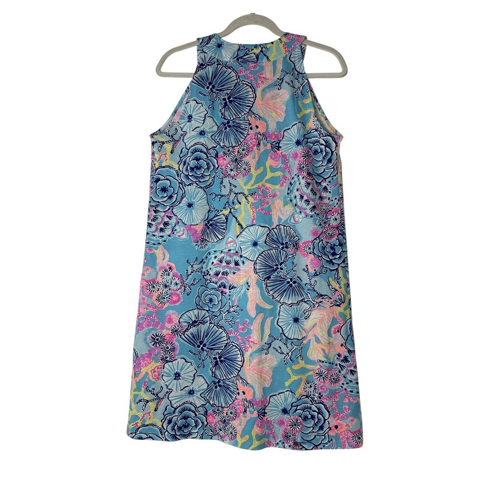 Lilly Pulitzer Ross Shift Dress Women's Medium Bali Blue Once Upon A Tide NWOT - Picture 3 of 8